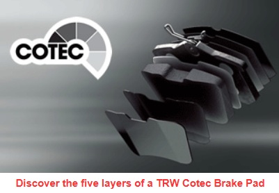 Тормозные колодки Cotec от TRW