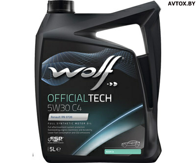 Масло моторное Wolf OfficialTech C4 5W-30 5л, 656085